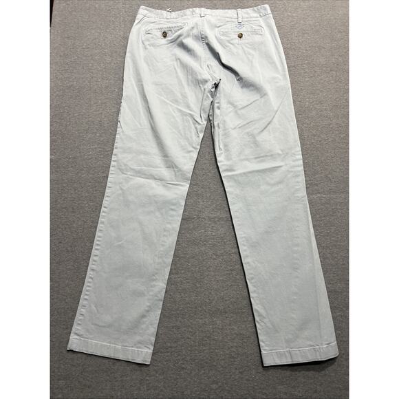 Bonobos Maide Golf Pants Poly Straight Leg Flat Front Gray/Blue Mens Size 34x34 - Picture 3 of 12